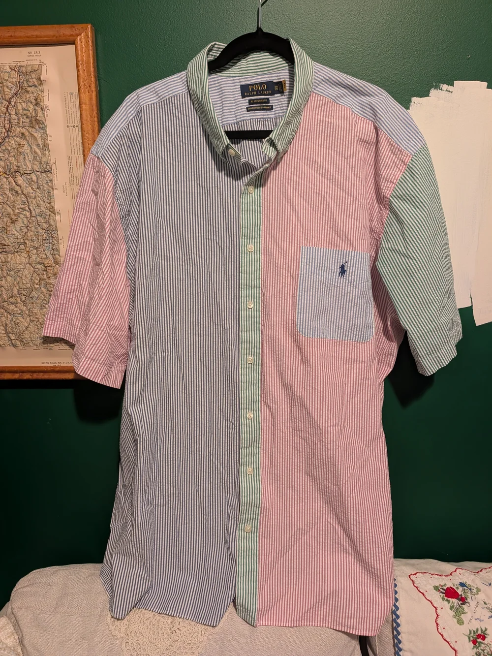 Polo by Ralph Lauren Multicolor Seersucker Short-Sleeve Button-Down Shirt